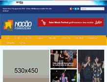 Tablet Screenshot of nacaoforrozeira.com.br